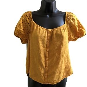 Ambiance large puff sleeve Top